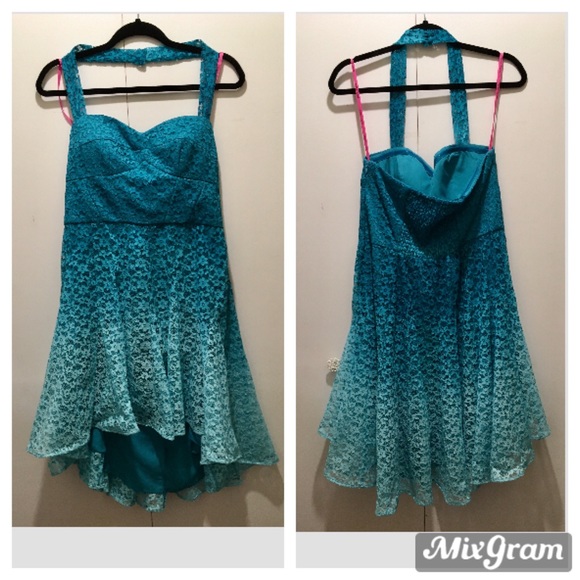 Betsey Johnson Ombré Lace Dress 12 - Picture 2 of 7